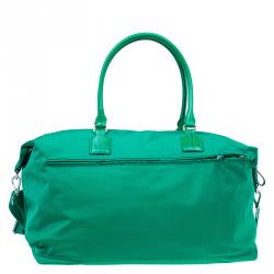 Pre Owned Tumi Green Nylon Voyageur Dublin Weekender Duffel Bag