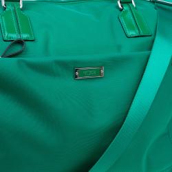 Pre Owned Tumi Green Nylon Voyageur Dublin Weekender Duffel Bag