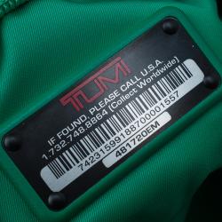 Pre Owned Tumi Green Nylon Voyageur Dublin Weekender Duffel Bag