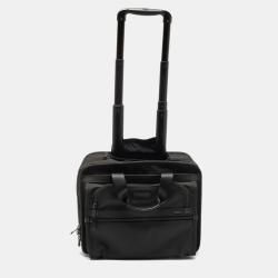 Pre Owned TUMI Black Nylon Deluxe 2 Wheeled Alpha Laptop Briefcase