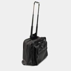 Pre Owned TUMI Black Nylon Deluxe 2 Wheeled Alpha Laptop Briefcase