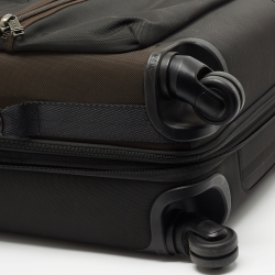 Pre Owned TUMI Brown Nylon Alpha Bravo Kirtland International Expandable Carry On Luggage