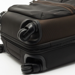 Pre Owned TUMI Brown Nylon Alpha Bravo Kirtland International Expandable Carry On Luggage