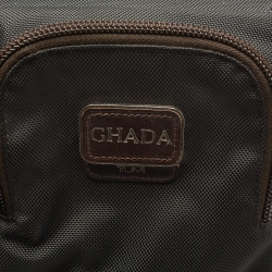 Pre Owned TUMI Brown Nylon Alpha Bravo Kirtland International Expandable Carry On Luggage