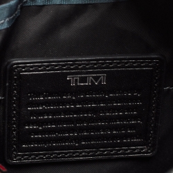 Pre Owned TUMI Grey/Black Nylon and Leather Messenger Bag