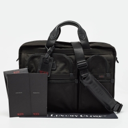 Pre Owned TUMI Black Nylon Large Alpha Laptop Case Bag