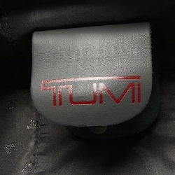 Pre Owned TUMI Black Leather G4 Tri Fold Garment Bag