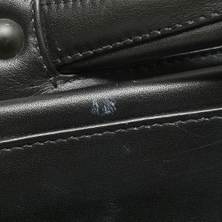 Pre Owned TUMI Black Leather G4 Tri Fold Garment Bag