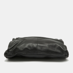 Pre Owned TUMI Black Leather G4 Tri Fold Garment Bag