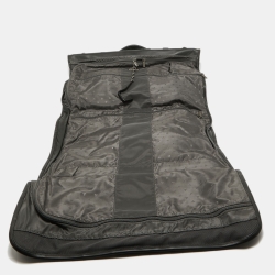 Pre Owned TUMI Black Leather G4 Tri Fold Garment Bag