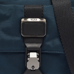 TUMI Navy Blue Nylon Alpha Bravo Junior Messenger Bag