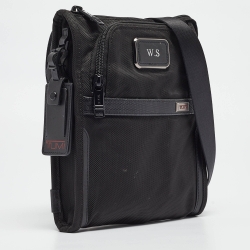 TUMI Black Nylon Alpha 3 Small Pocket Bag 
