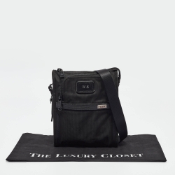 TUMI Black Nylon Alpha 3 Small Pocket Bag 