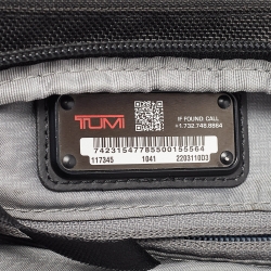 TUMI Black Nylon Alpha 3 Small Pocket Bag 
