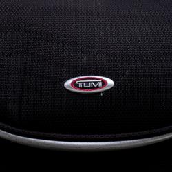 Pre Owned Tumi Black/Red Nylon and Leather Laptop Backpack