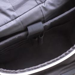 Pre Owned Tumi Black/Red Nylon and Leather Laptop Backpack