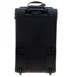 Pre Owned Tumi Black Nylon Ballistic Carry on Rolling Luggage