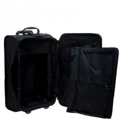 Pre Owned Tumi Black Nylon Ballistic Carry on Rolling Luggage