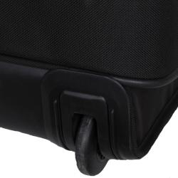 Pre Owned Tumi Black Nylon Ballistic Wheel-A-Way Wardrobe Long Trip Luggage