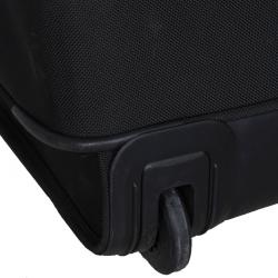 Pre Owned Tumi Black Nylon Ballistic Wheel-A-Way Wardrobe Long Trip Luggage