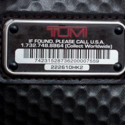 Pre Owned Tumi Black Canvas and Leather Alpha Bravo Earle Compact Brief