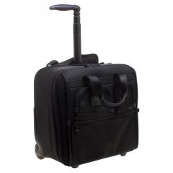 Tumi Black Nylon Alpha Two Wheel Deluxe Brief Luggage