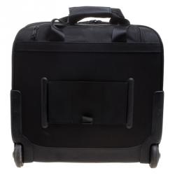 Tumi Black Nylon Alpha Two Wheel Deluxe Brief Luggage