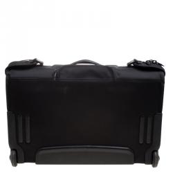 Pre Owned Tumi Black Nylon Carry On Garment Rolling Suitcase