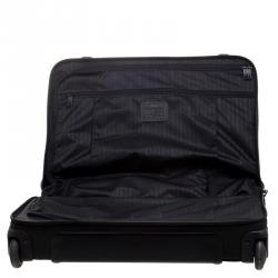 Pre Owned Tumi Black Nylon Carry On Garment Rolling Suitcase