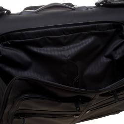Pre Owned Tumi Black Nylon Carry On Garment Rolling Suitcase