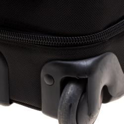 Pre Owned Tumi Black Nylon Carry On Garment Rolling Suitcase