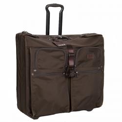 Tumi Brown Nylon Carry On Garment Rolling Suitcase 55cm