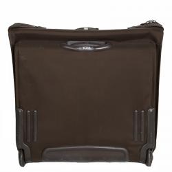 Tumi Brown Nylon Carry On Garment Rolling Suitcase 55cm