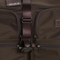 Tumi Brown Nylon Carry On Garment Rolling Suitcase 55cm