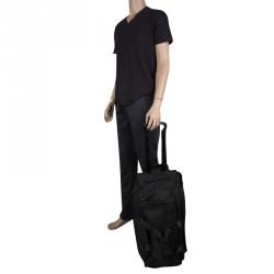 Tumi Black Nylon Alpha Lightweight Wheeled Carry-On Duffel