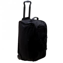 Tumi Black Nylon Alpha Lightweight Wheeled Carry-On Duffel