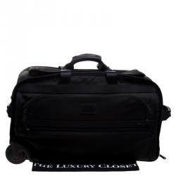 Tumi Black Nylon Alpha Lightweight Wheeled Carry-On Duffel