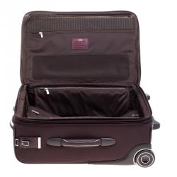 Pre Owned Tumi Burgundy Nylon Arrive De Gaulle International 2 Wheeld Carry-On Luggage