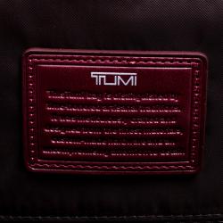 Pre Owned Tumi Burgundy Nylon Arrive De Gaulle International 2 Wheeld Carry-On Luggage