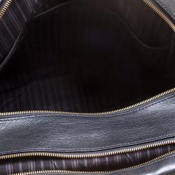 Pre Owned Tumi Black Leather Soft Briefcase