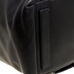 Pre Owned Tumi Black Leather Soft Briefcase