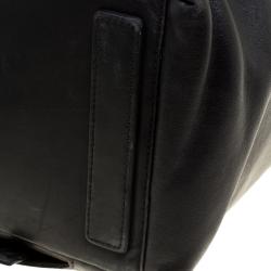 Pre Owned Tumi Black Leather Soft Briefcase