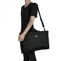 Tumi Black Nylon Tri Fold Alpha II Garment Travel Bag