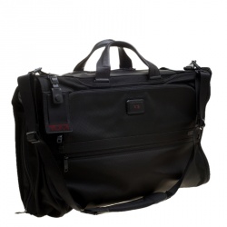 Tumi Black Nylon Tri Fold Alpha II Garment Travel Bag
