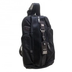 Pre Owned TUMI Black Nylon Alpha Bravo Monterey Sling Bag