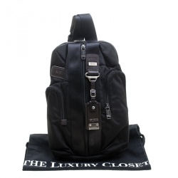 Pre Owned TUMI Black Nylon Alpha Bravo Monterey Sling Bag