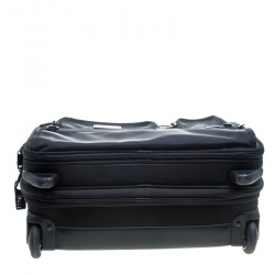 TUMI Black Nylon Two Wheel Alpha Brief with Laptop Case 