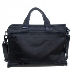 Pre Owned Tumi Black Nylon Alpha 2 Slim Deluxe Portfolio Bag