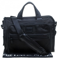 Pre Owned Tumi Black Nylon Alpha 2 Slim Deluxe Portfolio Bag