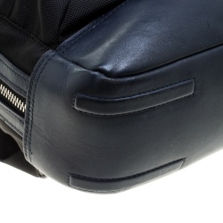 TUMI Balck/Dark Blue Nylon and Leather Global Limited Edition Backpack